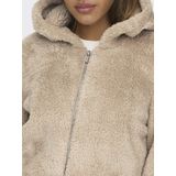 Onlnewanna - Teddy Jas - Groen - Polyester - Capuchon - Lange Mouwen