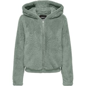 Only - NEW ANNA - Damesjack - Effen - Regular Fit - Teddybont - Capuchon