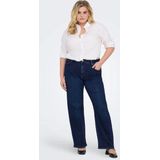 Only Carmakoma Jeans Carwilly Hw Wide Jeans Cro Noos 15304225 Dark Blue Denim Dames