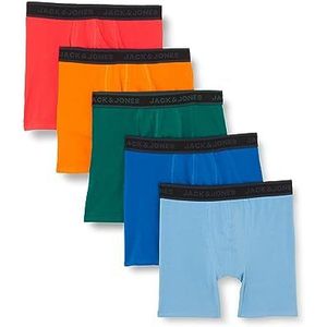 Bestseller A/S Boxershorts voor heren, Silver Lake Blue/Pack: nautical Blue - aventurijn - Exuberance - Bittersweet, M