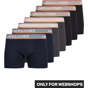 Jack and Jones - JACKYLO - Boxershorts - Grijs - Blauw - Zwart - Multipack 7 Stuks