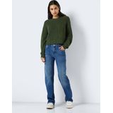 Noisy May - Nmmaysa L/S O-Neck Knit Pullover - Combu Green - Dames