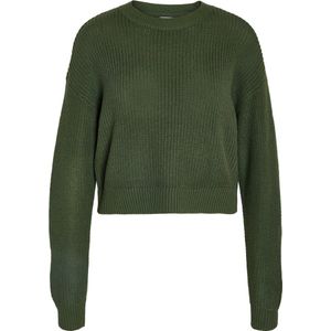 Noisy May - Nmmaysa L/S O-Neck Knit Pullover - Combu Green - Dames