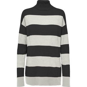 Trui - IBI - Gestreept - Knitwear - Col - Lange Mouw - Losse Pasvorm