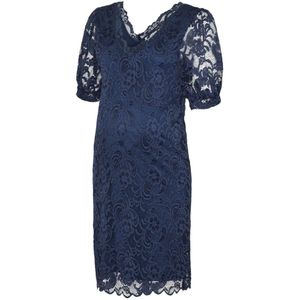 Mlmivana - Zwangerschapsjurk - Kanten Jurk - V-Hals - 2/4 Mouwen