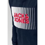 JACK & JONES JUNIOR Longsleeve JJECORP van Biologisch Katoen Donkerblauw