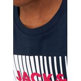 JACK & JONES JUNIOR Longsleeve JJECORP van Biologisch Katoen Donkerblauw