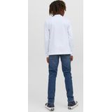 T-shirt - White - Regular Fit - Lange Mouwen - Ronde Hals