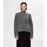 Selected Sia Trui Met Volledige Rits Grijs Vrouw