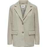 Blazer - Effen - Gedeeltelijk Gevoerd - Lange Mouw - Normale Pasvorm