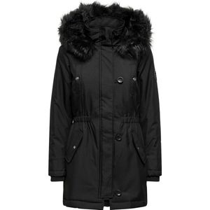 Parka - Groen - Polyester - Lange Mouwen - Afneembare Kap