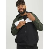 JACK & JONES PLUS SIZE - Tussenjas - Donkergroen - Bomberjack - Met Capuchon