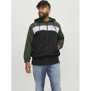 JACK & JONES PLUS SIZE - Tussenjas - Donkergroen - Bomberjack - Met Capuchon