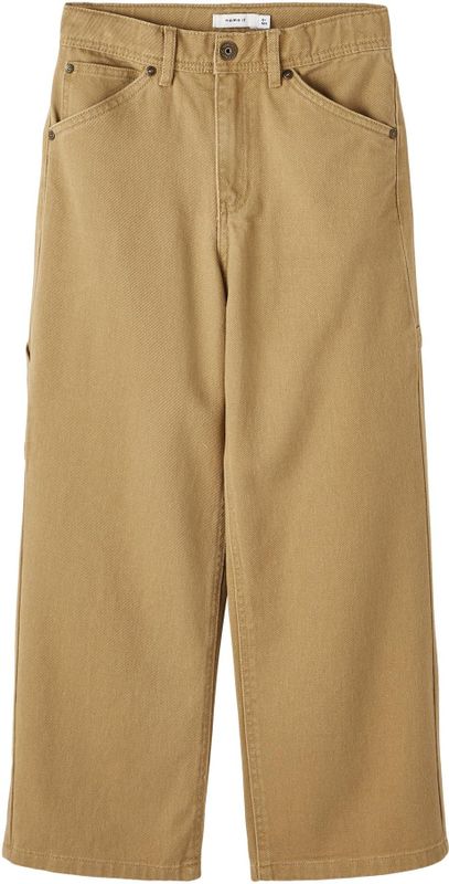 Twill - Straight-Fit Broek - Regular Waist - Gdrn Effect - Verstelbare Taille