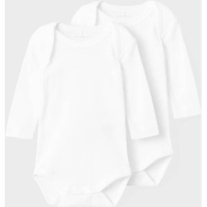 Romper - Streep - Ribgebreid - Lange Mouwen - 2-Pack