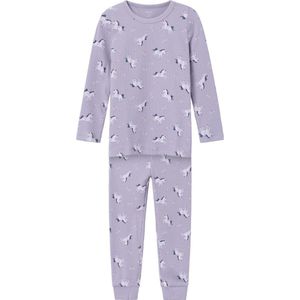 Name It Schlafanzug NMFNIGHTSET LAVENDER UNICORN RIB NOOS (Set, 2 tlg)