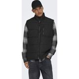 Onsjake - Gequilt Gilet - Mouwloos - Hoge Hals - Polyester Voering - Imitatiedons Vulling