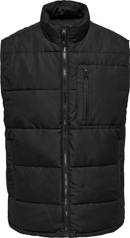 Onsjake - Gequilt Gilet - Mouwloos - Hoge Hals - Polyester Voering - Imitatiedons Vulling