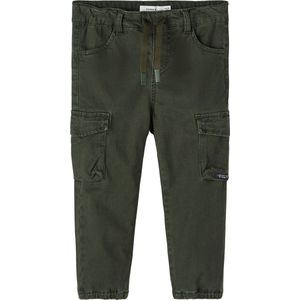 Baggy Broek - Twill - Zwart - Katoen - Elastische Zoom