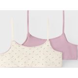 NAME IT - NKFSHORT STRAP TOP 2P - Bralette - Floral - Jersey