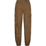 VERO MODA - Cargo Broek - Groen - Katoen - High Rise