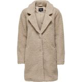 Relaxed fit lange jas van teddybont met reverskraag, model 'NEWAURELIA'