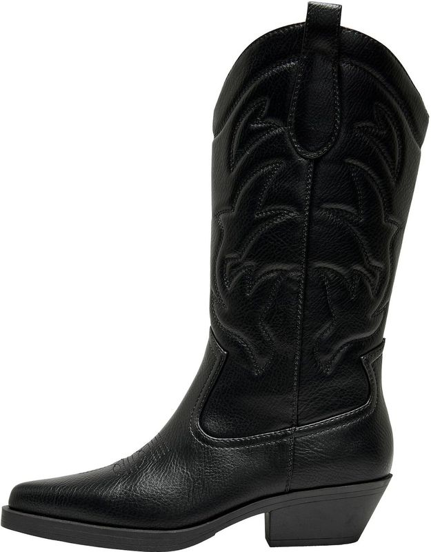 ONLY Cowboylaars Onlbronco-1 Dames - Zwart