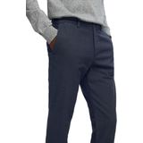 Selected Homme - SLH175-SLIM MILES BRUSHED - Chino Broek - Blauw - Slim Fit