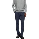 Selected Homme - SLH175-SLIM MILES BRUSHED - Chino Broek - Blauw - Slim Fit