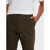 Selected Homme - SLHSLIM-NEW MILES - Chino Broek - Groen - Katoenmix