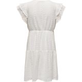 Only - Helena - Blousejurk - Effen - Kant - V-hals - Korte Mouwen