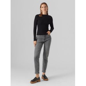 Vero Moda Evie Ls Highneck Pullover Black ZWART