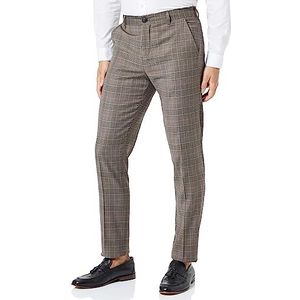 SELETED HOMME SLHSLIM-Neil Brown Blue Check TRS B NOOS, Chinchilla/Checks: lichtblauw, 90