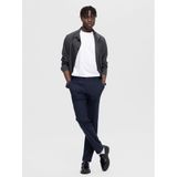 Selected - Slim-robert Broek - Grijs - 50% Polyester - Gerecycled