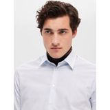 SELECTED HOMME Slim Fit Overhemd SLHSLIMSOHO met All Over Print Wit