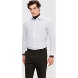 SELECTED HOMME Slim Fit Overhemd SLHSLIMSOHO met All Over Print Wit