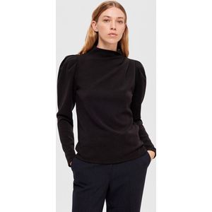 Hoge Hals Sweater - Zwart - 51% Modal Tencel™ 45% Polyester 4% Elastaan