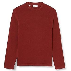 SELETED HOMME SLHROCKS LS Knit Crew Neck W NOOS, Cherry Mahogany/Detail:burnt Henna Twist, S