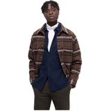 SELECTED HOMME - Slimowen - Vrijetijdsoverhemd - Effen - Slim Fit - Puur Katoen