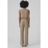 VERO MODA - Broek - Sand - Gevoerde Zoom - High Waist - Gerecycled Materiaal