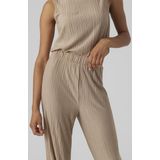 VERO MODA - Broek - Sand - Gevoerde Zoom - High Waist - Gerecycled Materiaal