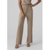 VERO MODA - Broek - Sand - Gevoerde Zoom - High Waist - Gerecycled Materiaal