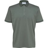 Poloshirt - Katoen - Groen - Regular Fit - Korte Mouwen