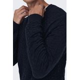Only & Sons Onskalle Reg 12 Struc Crew Knit Noos Heren Trui