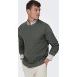 ONLY & SONS - Gebreide Pullover - Groen - Lange Mouwen