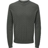 ONLY & SONS - Gebreide Pullover - Groen - Lange Mouwen