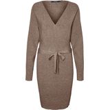 Vmhollyrem - Lange Jurk - Gebreid - V-Hals - Boven de Knie - Regular Fit