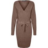 Vmhollyrem - Lange Jurk - Gebreid - V-Hals - Boven de Knie - Regular Fit