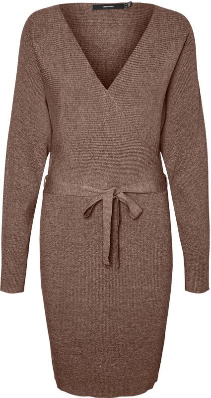 Vmhollyrem - Lange Jurk - Gebreid - V-Hals - Boven de Knie - Regular Fit