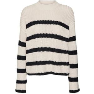 Vmhilda - Gebreide Pullover - Hoge Hals - Lange Mouwen - Kleur: Neutraal
